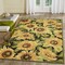 The Rug Department Liora Manne Marina Sunflowers Indoor Outdoor Area Rug Black